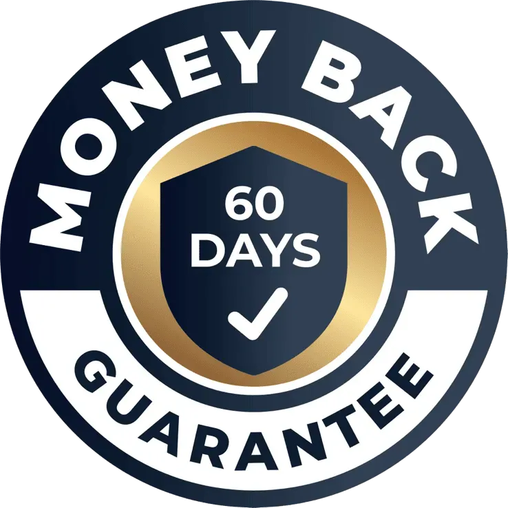 60-day money-back guarantee seal for JellyFil